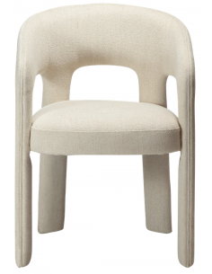 spisebordsstole beige armlæn stof boucle danform dan form dansk design moderne 2