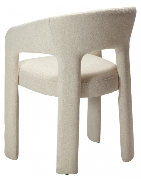 spisebordsstole beige armlæn stof boucle danform dan form dansk design moderne