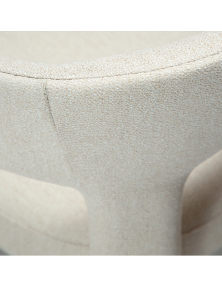 spisebordsstole beige armlæn stof boucle danform dan form dansk design moderne