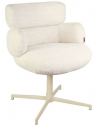 COCO Spisebordsstol med drejefod i bouclé H83,5 cm - Beige