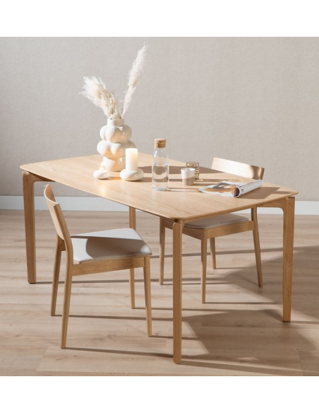 spisebord 220 træ egetræ design dansk moderne eg