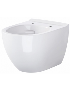 hvidt toilet væg væghængt vægmonteret cisterne indbygget 2