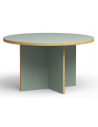 Rundt spisebord i eurolight træ og mdf Ø129 cm - Svag grøn