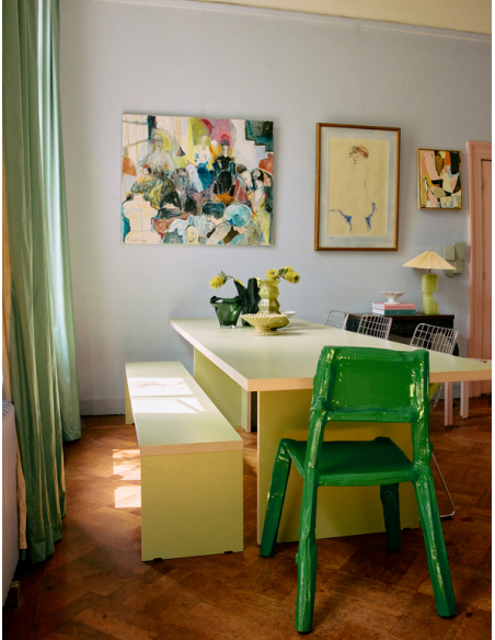 hkliving hk living spisebord aflangt moderne design