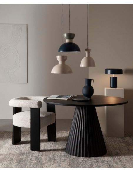 spisebordsstole med armlæn stof træ moderne design