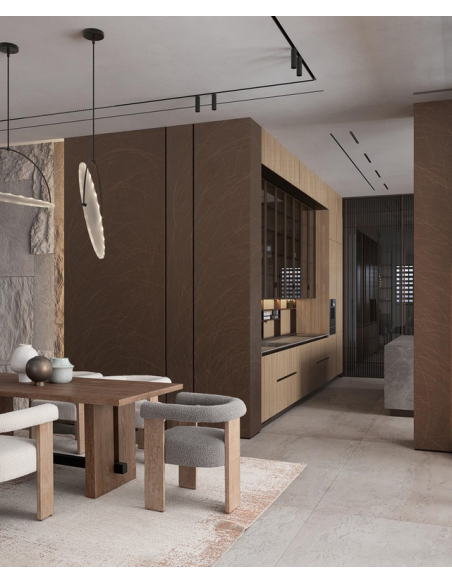 spisebordsstole med armlæn stof træ moderne design