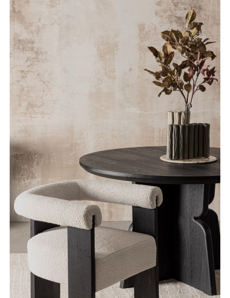 spisebordsstole med armlæn stof træ moderne design