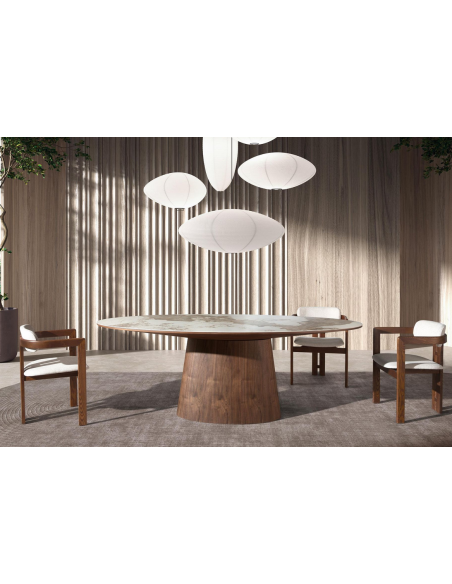 spisebordsstol med armlæn træ erhvervsindretning restaurantmøbler