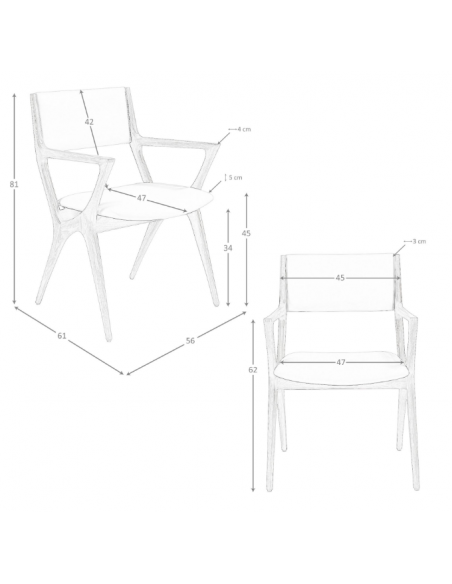 spisebordsstol med armlæn læder erhvervsindretning restaurantmøbler
