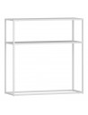 Konsolbord med hylde i metal H80 x B80 x D30 cm - Hvid