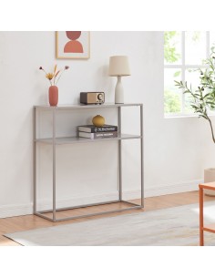 konsolbord indretning konsol bord entrebord grå 2