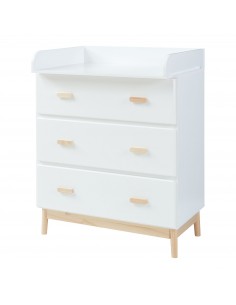 puslekommode puslebord pusleplads børn børneværelse indretning hvid træ moderne design