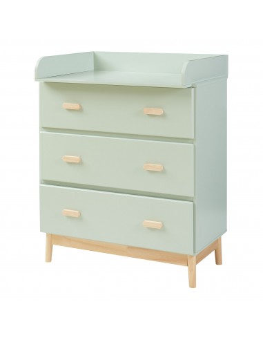 puslekommode puslebord pusleplads børn børneværelse indretning grøn træ moderne design