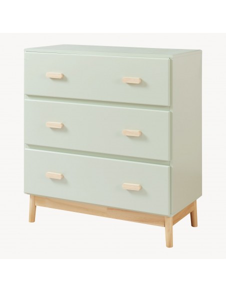 puslekommode puslebord pusleplads børn børneværelse indretning grøn træ moderne design