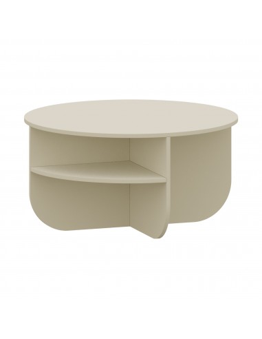sofabord sidebord stuemøbler rundt moderne design beige