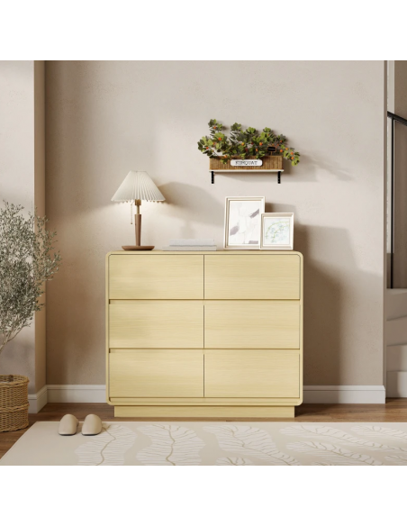 kommode indretning soveværelse skuffer træ eg