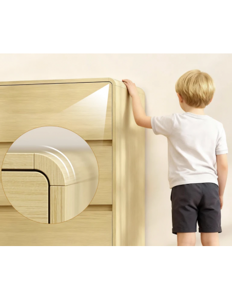 kommode indretning soveværelse skuffer træ eg