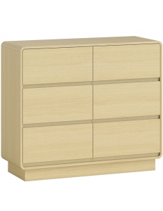 kommode indretning soveværelse skuffer træ eg