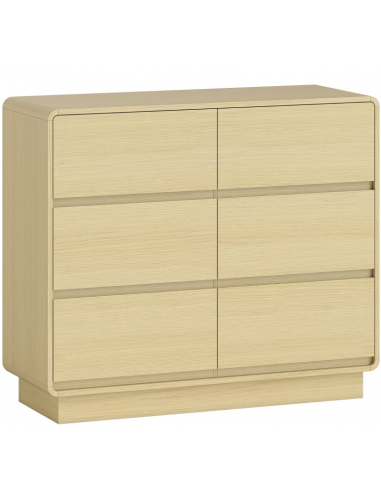 kommode indretning soveværelse skuffer træ eg