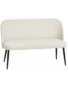 bænk entre garderobe soveværelse moderne design stof velour velur beige