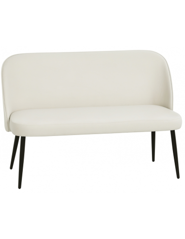 bænk entre garderobe soveværelse moderne design stof velour velur beige