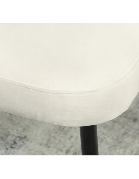 bænk entre garderobe soveværelse moderne design stof velour velur beige