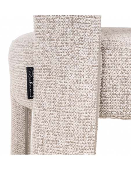 spisebordsstol armlæn stof moderne natur beige