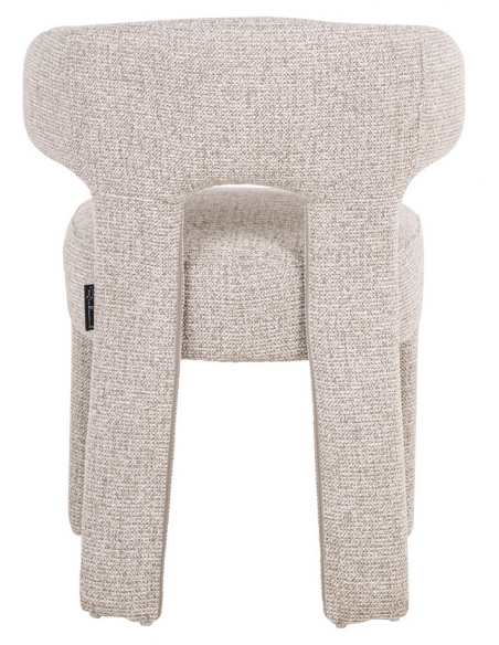 spisebordsstol armlæn stof moderne natur beige