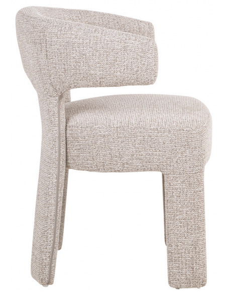 spisebordsstol armlæn stof moderne natur beige