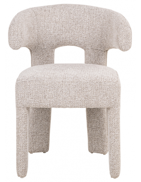 spisebordsstol armlæn stof moderne natur beige