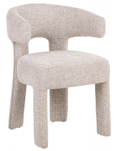 spisebordsstol armlæn stof moderne natur beige