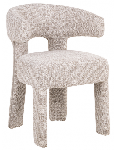 spisebordsstol armlæn stof moderne natur beige
