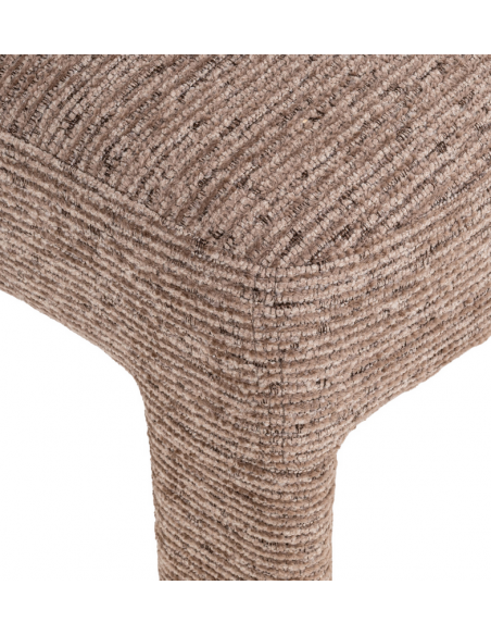 spisebordsstol armlæn stof moderne mokka brun