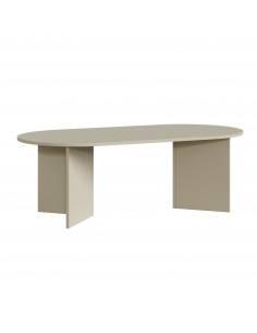 sofabord sidebord stuemøbler ovalt moderne design beige