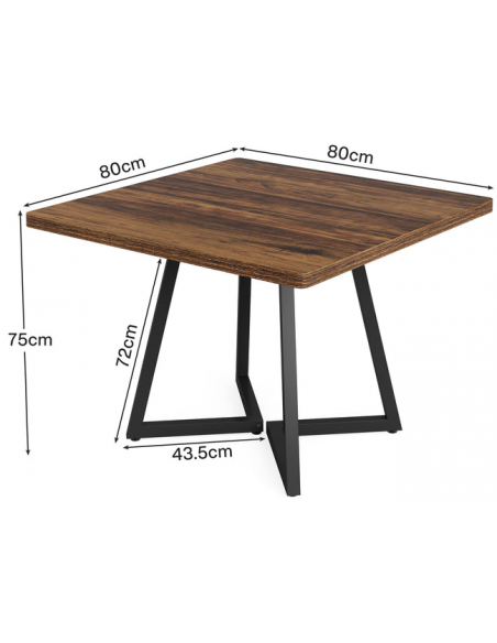 lille firkantet kvadratisk spisebord indretning billigt marmor