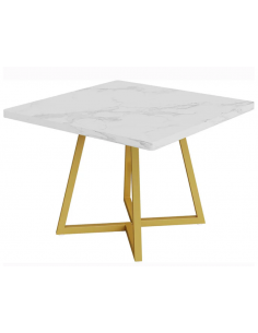 lille firkantet kvadratisk spisebord indretning billigt marmor