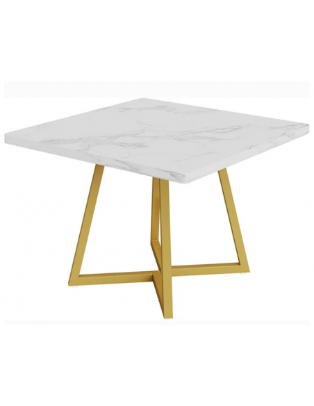 lille firkantet kvadratisk spisebord indretning billigt marmor