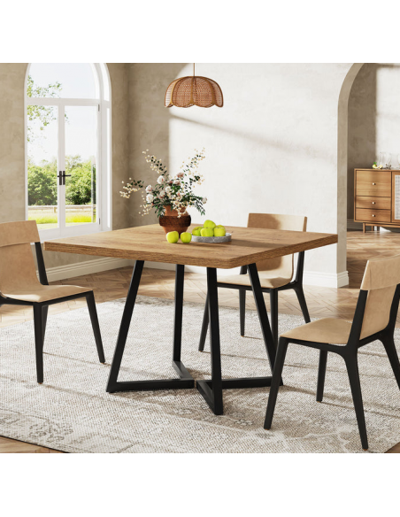 lille firkantet kvadratisk spisebord indretning billigt eg