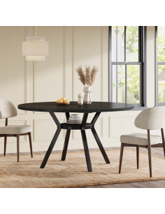 rundt spisebord indretning 120 sort 2