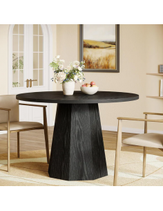 rundt spisebord indretning 120 sort