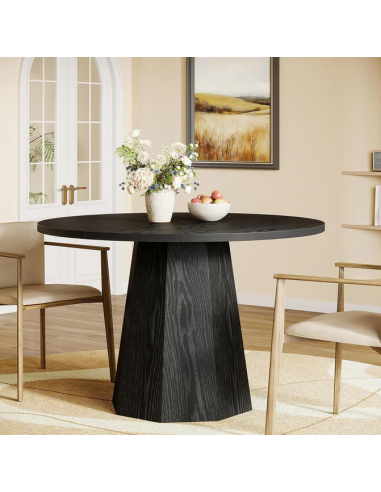 rundt spisebord indretning 120 sort