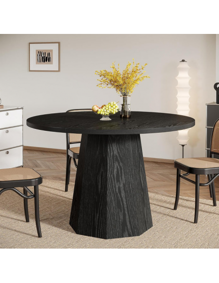 rundt spisebord indretning 120 sort