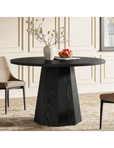 rundt spisebord indretning 120 sort