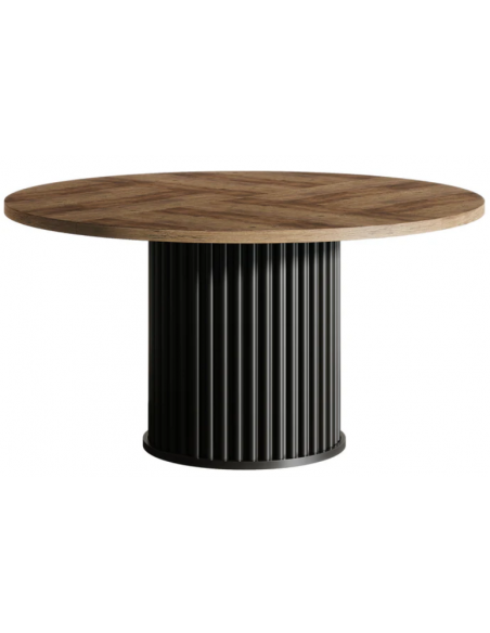 rundt spisebord indretning 120 moderne design træ sort