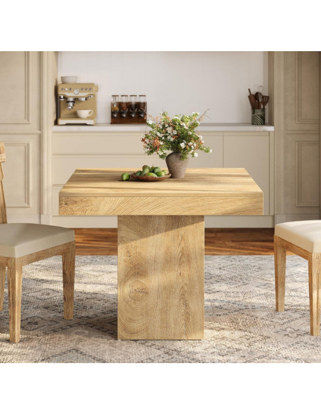 lille firkantet kvadratisk spisebord indretning billigt eg højt