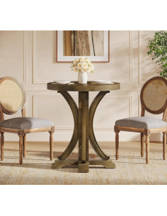 rundt spisebord indretning 60 brun 2