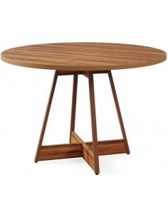 rundt spisebord indretning 100 brun