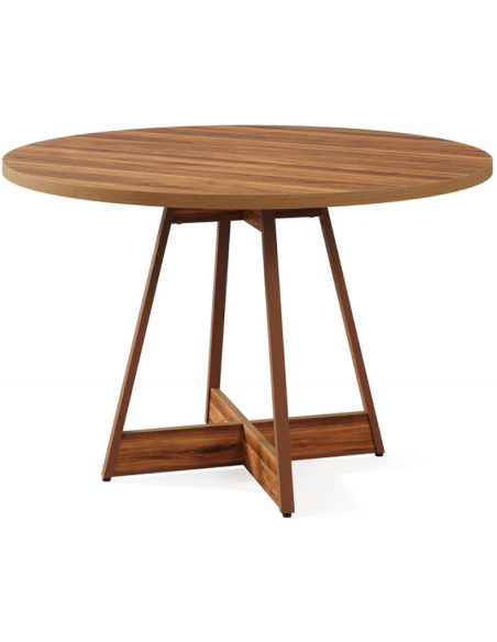 rundt spisebord indretning 100 brun