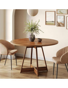 rundt spisebord indretning 100 brun 2