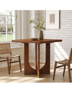 lille firkantet kvadratisk spisebord indretning billigt træ 2